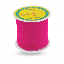 Sznurek Nylonowy Pleciony, Ciemny Róż, 0.5mm, 135m/szpula (13WB27514)