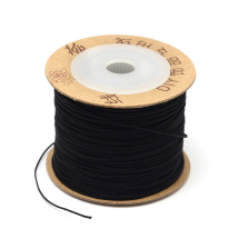 Шнур Нейлоновий для Рукоділля, Чорний, 0.6мм, близько 100м/котушка, (13WB27537)
