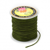 Sznurek Nylonowy Pleciony 2mm Kolor: Oliwka 23m/szpula (13WB27552)