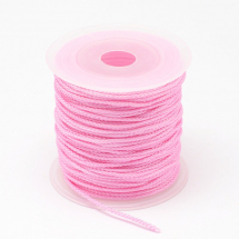 Sznurek Nylonowy Pleciony 2mm Kolor: Różowy 23m/szpula (13WB27556)