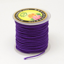 Sznurek Nylonowy Pleciony 2mm Kolor: Ciemny Fiolet 23m/szpula (13WB27560)