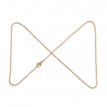 Намисто з Нержавіючої Сталі, Ланцюг, Плетіння Якірне, Колір: Золото, Застібка Карабін Лобстер, Розмір: 45см, (13WB27847)