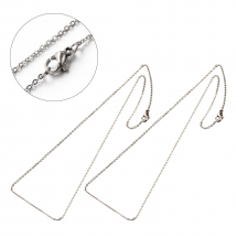 Намисто з Нержавіючої Сталі, Ланцюг, Плетіння Якірне, Застібка Карабін Лобстер, Розмір: 45смх1.5мм, (13WB27851)