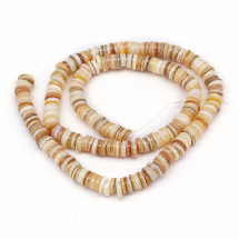 Koraliki z Muszli Morskich Samorodek Kolor: Antycznej Bieli 4.9-6x0.4-6mm Otwór 1.4mm 165szt/40cm/nić (13WB27782)