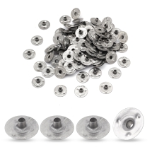 Podstawa Knota Świecy Żelazo 12,5x4mm Otwory 2.5mm 100szt (13WB27924)