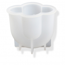 Силіконова форма, Колір: Білий, Розмір: 76х52х66мм, Усередині 45х65мм, (13WB27944)