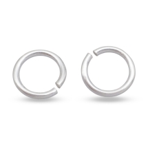Срібло 925 Кільця Сполучні Одинарні Відкриті, 6х0.8мм, (13WB28056)