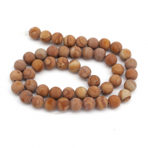 Koraliki Naturalny Jaspis Krajobrazowy Okrągły Matowy, 8-8.5mm, Otwór 1mm, około 45szt/38cm/nić (13WB28411)