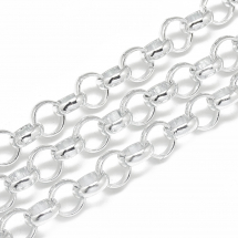 Ланцюг Алюмінієвий Rolo, Непаяний, Колір: Сірий, Ланка: 10х3.2мм, (13WB28469)