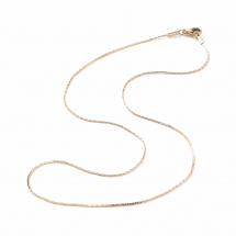 Намисто Ланцюг Нержавіюча сталь Застібка Карабін-лобстер, Колір: Золото, Довжина 45см, Ланка 1.2х0.4мм, (13WB28557)