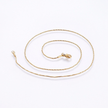 Намисто Ланцюжок, Нержавіюча Сталь, Плетіння Снейк, Застібка Карабін Лобстер, Колір: Золото, Розмір: Довжина 45см, Товщина 1.5мм, (13WB28598)