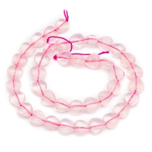 Koraliki Naturalny Różowy Kwarc, Serce, 10x10x5-7mm, około 40szt/40cm/sznur (13WB25534)