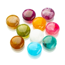 Koraliki Akrylowe Imitacja Kamienia Naturalnego, Dysk, Mix, 22x8,5mm, 10szt (13WB14425)