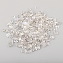 Koraliki Syntetyczny Kamień Księżycowy, Siekanka, Blado-Niebieskie, 7-13x5-6.5mm, bez Otworu, 100g (13WB18245)