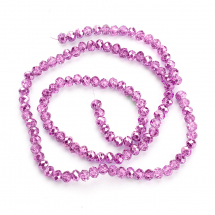 Koraliki Szklane Fasetowany Rondel 3x2.5mm 119szt/36cm/sznur (13WB12940)