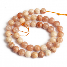 Koraliki Naturalny Kamień Słoneczny, Okrągłe, 8~8.5mm, około 45szt/38cm/sznur (13WB22946)