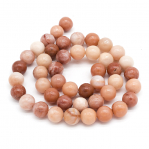 Koraliki Naturalny Różowy Awenturyn, Okrągłe, 8mm, około 46szt/38cm/sznur (13WB22996)