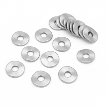 Koraliki Akrylowe z Powłoką, Dysk, Matowe, Srebrny, 24.5x2mm, 18szt/20g (13WB17465)