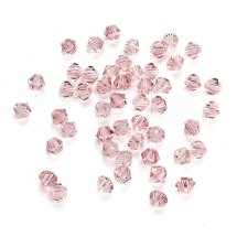 Koraliki Szkło, Imitacja Kryształu, Fasetowane, Śliwkowy, 4.5x4 mm, 50 szt (13WB17641)