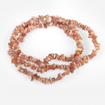Koraliki Naturalny Kamień Rodochrozyt Okruszki, 5~8x5~8mm, otwór 1mm, około 85cm/sznur (2WB11400)