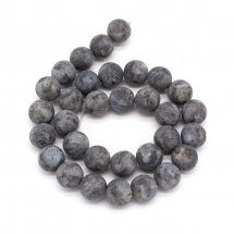 Намистини Натуральний Лабрадорит Круглі, Матові, 12мм, Отвір 1мм, близько 32шт/38см/нитка, (13WB22682)