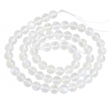 Koraliki Naturalny Kamień Księżycowy Klasa AA, Okrągłe, 6mm, około 60szt/38cm/sznur (13WB22688)