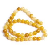 Koraliki Kamień Naturalny Żółty Awenturyn, Kula, 8mm, 45szt/40cm/sznur (13WB22721)