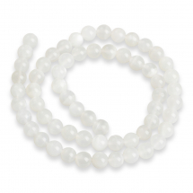 Koraliki Naturalny Kamień Księżycowy Klasa A, Okrągłe, 8mm, około 45szt/38cm/sznur (13WB22725)