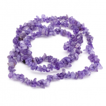 Koraliki Naturalny Ametyst, Okruchy, Fioletowy, 5~8mm, około 80cm/sznur (14WB7827)