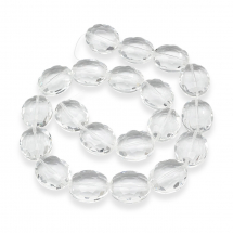 Koraliki Szklane Kryształ Fasetowany 24x20mm 19szt/46.5cm/sznur (14WB6887)