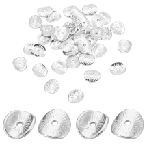 Намистини-Роздільники Біжутерний Сплав, Твіст, Колір: Платина, Розмір: 9х1мм, Отвір 1мм, (13WB26608)