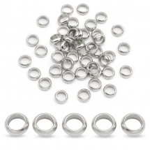 Намистини-Розділювачі Нержавіюча Сталь Кільце, 6x2мм, Отвір 4мм (13WB26625)