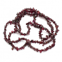 Koraliki Kamień Naturalny Granat, Sieczka, 4-8x3-9mm, 83cm/sznur (13WB26746)