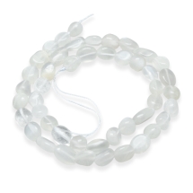 Koraliki Naturalny Kamień Księżycowy, Samorodki, Szlifowane, 5~12x6~7mm, ok. 43~54szt/36cm/sznur (13WB26755)