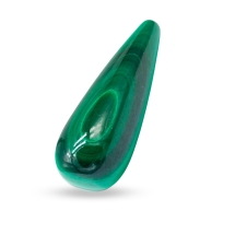 Koraliki Naturalny Malachit, Kropla, 28x10mm, Otwór Nieprzelotowy, 1szt (13WB26765)