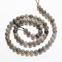 Koraliki Naturalny Labradoryt 6mm Kolor: Szary około 58szt/38cm/nic (13WB28307)