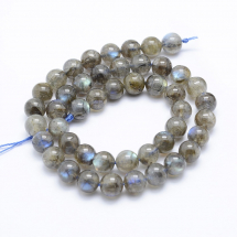 Koraliki Naturalny Labradoryt Rozmiar: 9mm Otwór 1mm około 44szt/38cm/nic (13WB28321)