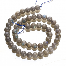 Koraliki Naturalny Labradoryt Klasa A 8mm Kolor: Szary około 45szt/37cm/nic (13WB28324)