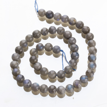 Koraliki Naturalny Labradoryt Klasa AB+ 8mm Kolor: Szary około 43szt/37cm/nic (13WB28328)
