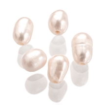 Naturalne Perły Słodkowodne do Biżuterii, Kropla, Klasa AA, Biały, 4-5mm, Półotwor 0.9mm, 5szt (14WB8101)
