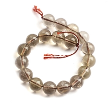 Koraliki Naturalny Kwarc Dymny, 10mm, około 19szt/20cm/sznur (13WB11348)