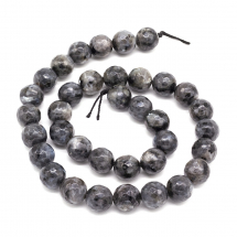 Koraliki Naturalny Labradoryt Fasetowane 10mm Kolor: Czarny około 36szt/38cm/nic (3WB3225)