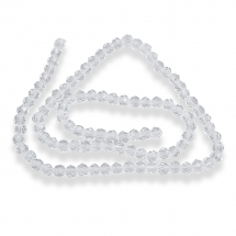 Koraliki Szklane Fasetowany, 4mm 95szt/35.5cm/sznur (Q5WB1454)