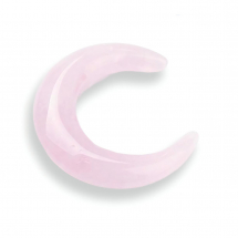 Naturalny Różowy Kwarc, Księżyc, 30x27-28x5-6mm, bez Otworu, 1 szt (13WB26297)