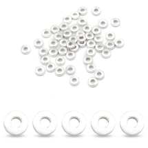 Koraliki Dystansowe, Styl Tybetański, Pączek, Stop Biżuterii, Srebrny, 6x2mm, otwor 2.5mm, 50szt (2WB27702)