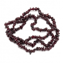 Koraliki Kamień Naturalny Granat, Okruchy, 4-6x3-5mm, 78cm/sznur (2WB30722)