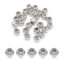 Намистини-роздільники, Нержавіюча Сталь, Круглі, 5х4мм, Отвір 2.5мм, (13WB17410)