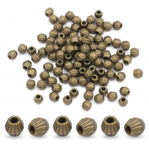 Намистини-Розділювачі Біжутерний Сплав Біконус, Бронза, 4х4.5мм, Отвір 1мм, (13WB17426)
