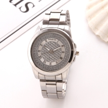 Годинники Жіночі зі Сплаву зі Стразами, Кварц, Водостійкі, Срібло, Діам 40мм, Довжина 241мм, (13WB16621)