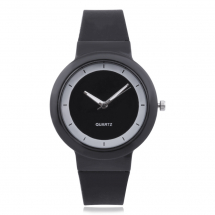 Годинники Жіночі зі Сплаву та Силікону, Кварцові, Чорні, 40х16х9мм, Довжина Ремінця 240мм, (13WB16623)